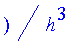 -1/120*1/h^4*(-f(b)+4*f(a+3*h)-6*f(a+2*h)-f(a)+4*f(a+h))*((a+4*h)^5-a^5)-1/96*1/h^4*(6*f(b)*h-28*f(a+3*h)*h-16*f(a+3*h)*a+4*f(b)*a+24*f(a+2*h)*a+48*f(a+2*h)*h-36*f(a+h)*h+10*f(a)*h+4*f(a)*a-16*f(a+h)*a...