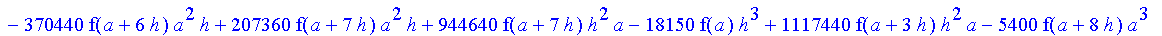1/3628800*1/h^10*(f(b)-10*f(a+9*h)+45*f(a+8*h)+210*f(a+6*h)+210*f(a+4*h)+45*f(a+2*h)+f(a)-120*f(a+7*h)-252*f(a+5*h)-120*f(a+3*h)-10*f(a+h))*x^10+1/3628800*1/h^10*(-2385*f(a+2*h)*h+460*f(a+9*h)*h-45*f(b...